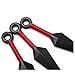 DAZCOS Plastic Kunai Knife Shuriken Throwing Weapon Cosplay Props (Length 5 inches) Black