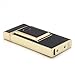 TOLEAD Windproof USB Charging Lighter Rechargeable Flameless Electronic Pulse Arc Lighter Ultra-thin Cigarette Lighter Metal Novelty Torch Lighter No Gas Cigar Lighter Souvenir for Men Gentlemen (Black & Golden)