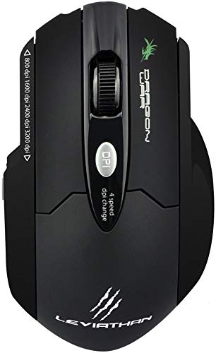 (Renewed) Dragonwar Leviathan ELE-G1 Gaming Laser Mouse (Black)
