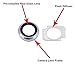 MMOBIEL Back Rear Camera Lens Cover Replacement Compatible with iPhone 7 (Black) 4.7 Inch incl. 3 x Screwdriver