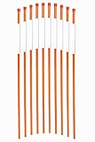 FiberMarker Driveway Markers 48-Inch Orange 20-Pack 1/4-Inch Dia Driveway Poles Snow Markers Snow Stakes