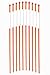FiberMarker Driveway Markers 48-Inch Orange 20-Pack 1/4-Inch Dia Driveway Poles Snow Markers Snow Stakes