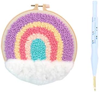 Artibetter パンチニードルキット 刺繍パッチニードル 針仕事工芸 スターターキット 刺繍セット Diy 虹 手芸愛好家 激安通販販売 簡単 贈り物 手芸用 クラフト Artibetter パンチニードルキット 刺繍パッチニードル 針仕事工芸 スターターキット 刺繍セット Diy 虹 手芸愛好家 激安通販販売 簡単 贈り物 手芸用 クラフト