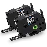 Fimax Compatible Label Tapes Replacement for Brother P-Touch TZe-345 TZ345 TZe345, White on Black, 0.7 Inches 26.2 Feet(18mm/8m)