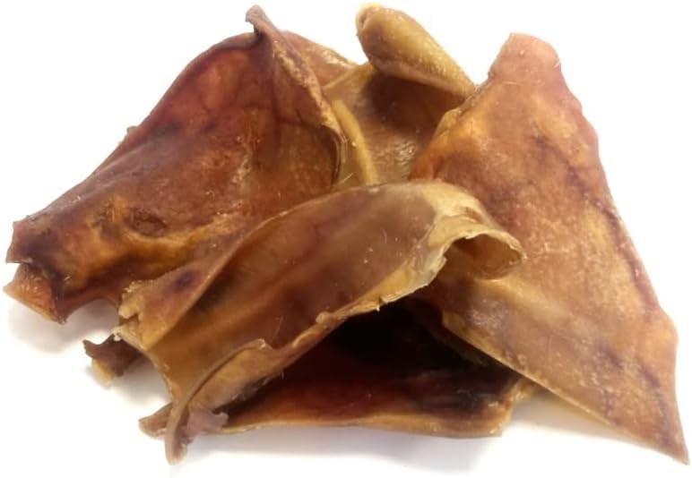 Half Pigs Ears x 5 100% Pork 100% Natural Dog Chews Treats Hypo-Allergenic Grain Free Gluten Free SMS