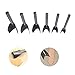 CrazyEve Leather V Shape Punch Wallet Strap Bag Point Strap End Puncher DIY Carft Arcuate Corner Cutting Tool 6pcs