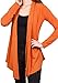[DRSKIN] Women's Open - Front Long Sleeve Knit Cardigan (XL, Orange)
