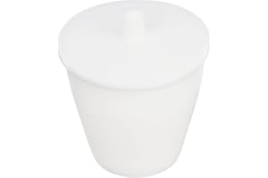 stonylab PTFE Crucible, 100 ML High Form PTFE Crucible Cup Beaker with Lid Cover, Acid and Alkali Resistant, High Temperature