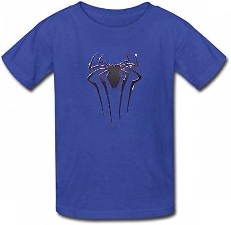 xdondoo Compression Logo Spide Super Man Sports Cool Tshirt Printed Cotton T-Shirts Tops Logo Authentic Kid Tee Royal Blue