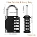 Combination Lock Outdoor Resettable 4 Digit Padlock, AIHYTU 2 Pack Heavy Duty and Weatherproof Combo Lock Combination Padlock Set for School, Gym Sports Locker, Garage, Tool Box, Garden Gate, Storage