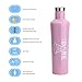 DoDo OUTDOOR Water Bottle | Stainless Steel | Vacuum Insulated | For Men/Women |Flask Bottle |Leak-proof Double Walled Cola Shape | Narrow Mouth| BPA Free | Multi-Color | 17oz