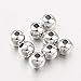 Syhonic 100pcs Genuine 925 Sterling Silver Round Beads Tiny Smooth Beads for Necklaces, Bracelets and Jewelry Making(3mm)