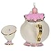 Hallmark Keepsake 2999QXD6479 Christmas Ornaments 2019 Year Dated, Disney Beauty and The Beast Mrs. Potts and Chip, Porcelain, Set of 2