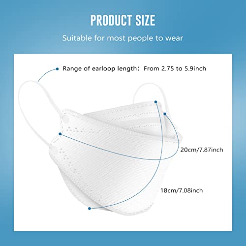 WWDOLL KN95 Face Mask 25 Pcs Breathable 3D Design Safety Masks