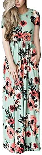 HUHHRRY Floral Girls Dress Vintage Summer Flower Holiday Party Short Sleeve Dress