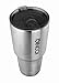 Replacement Lid with Retractable Sip Hole Cover for 30 Oz (Ounce) Insulated Tumblers | Straw Ready (Smoke)