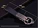 Mehr Platinum Series Luxury Valet Key Chain - Simple, Elegant, Durable Multi-ring Key Holder - Useful Keychain (Black & Black)