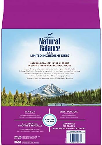 natural balance venison 26 lbs