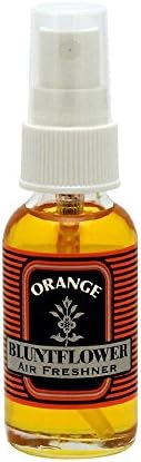 Blunt Flower Glass Bottle Oil Based Concentrated Air Freshener &amp; Oil Burner, Orange, 1 oz