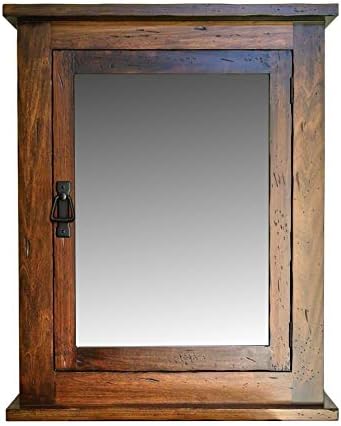 Amazon Com 24 W X 30 H Rustic Mission Medicine Cabinet Surface Mount Medium Finish Handmade Kitchen Dining