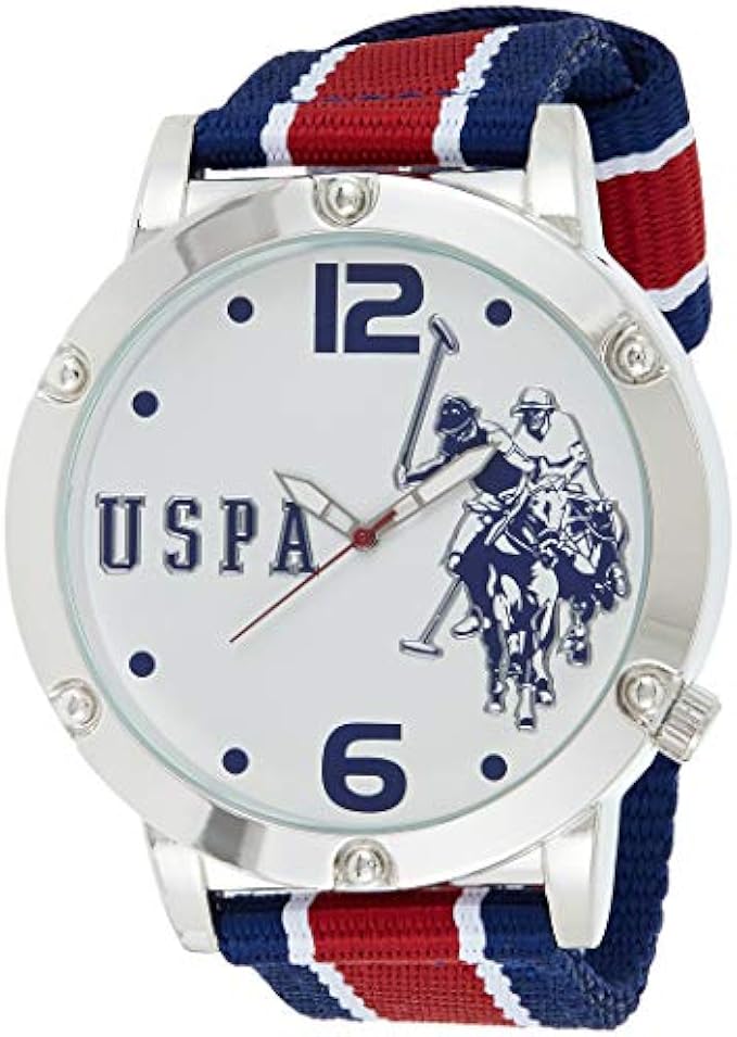 U.S. Polo Assn. Men's Quartz Metal and Nylon Casual WatchMulti Color (Model: USC57003)