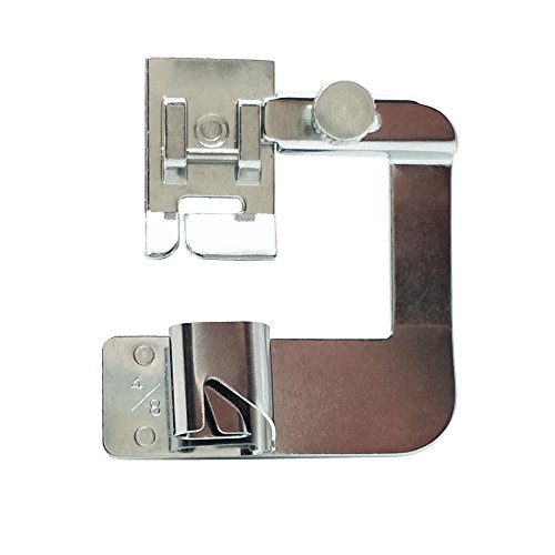 FQTANJU 3 Sizes Adjustable Rolled Hem Foot (1",1/2",3/4") Sewing Machine Presser Foot Hemmer Foot Set For Singer Brother Janome Babylock Juki