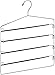 Multi Bar Pant Hanger with PVC Coating - Swing Arms for Better Convenience - No Slip Multiple Pant Hanger - By Utopia Home