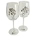 10th Wedding Anniversary Wine Glasses Pair
