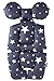 Baby Breathable 3-Dimensional Air Mesh Organic Cotton Seat Pad Liner for Stroller & Car Seat Dark Grey
