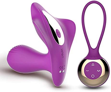 SHRTNM Remote Vibration Wireless Wearable Wand Massager, 3 Vibration Modes 7 Vibration Frequencies Waterproof Magnetic Rechargeable Massage Vibration Purple