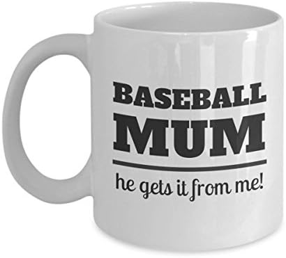 Baseball Mum, Coffee Mug, Ceramic Mug, Gift For Mom, Gift For Mother, Gift Idea For Mom, Mothers Day Mug, Perfect Gift For Mom, 11oz 15oz