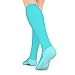 Go2Socks GO2 Compression Socks for Women Men Nurses Runners 15-20 mmHg (Medium) - Medical Stocking Maternity Travel - Best Performance Recovery Circulation Stamina (Turquoise,M)