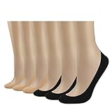 6 Pairs No Show Socks Women Socks Low Cut Thin Footie Non Slip Liner Casual Boat Sock