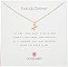 Dogeared Friends Forever, Crossing Arrows Necklace, Gold, 16
