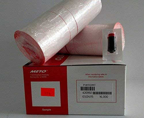 Primark P14 Labels (Fluro Red) to Suit 6 or 8 Band Pricegun