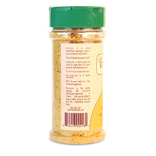 Gopalâ€™s Original Rawmesan (Parmesan Cheese Alternative), Vegan and Organic Nutritional Yeast Seasoning â€“ 4 Ounces | Keto, Paleo, and Whole 30 Friendly