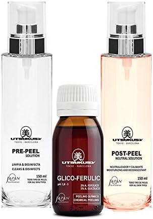 Glycolic Acid/Ferulasic Acid Exfoliating Set with Pre-Peel and Post-Peel Solution (Neutraliser)