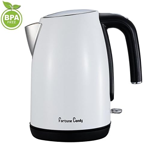 SVVSS Electric Kettle Cordless 1.8L Fast 1500W Water Kettle, Premium 304 Stainless Steel Water Boiler with Professional Strix Thermostat Control, Auto Shut Off With Boil Dry Protection