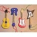 Set of 4 GUITAR ORNAMENTS BASS Electric ACCOUSTIC styles
