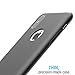 FlexGear Case for iPhone X 360 Slim Hard Case w Soft Touch Coating and Glass Screen Protector, Designed for iPhone X (Matte Black)