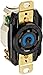 Hubbell Wiring Device-Kellems Locking Receptacle, Industrial, 30, Black (HBL2720)