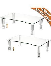 Paquete de 2 elevadores para monitor de ordenador.