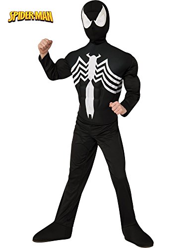 Rubie's Marvel Ultimate Spider-Man/Venom Deluxe Muscle Chest Black Costume