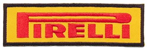 Pirelli Iron Sew On Cotton Patches Racing Motor Sport Tires Formula 1 F1 by RSPS Embroidery