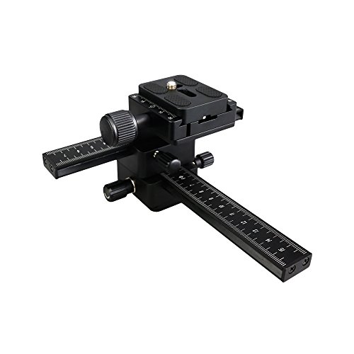 KIWIFOTOS Rail Coulissant Professionnel FC-1II, 4 Voies avec Mise au Point Macro