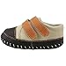 Orgrimmar Baby Boys Girls First Walkers Soft Sole Leather Baby Shoes (Size L, Beige and Orange