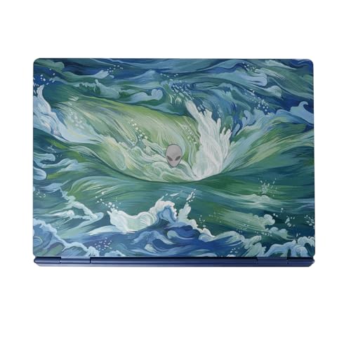 Laptop Skin Compatible with Alienware 16/16X Aurora (2025) - Cyclone Wave - Pre…