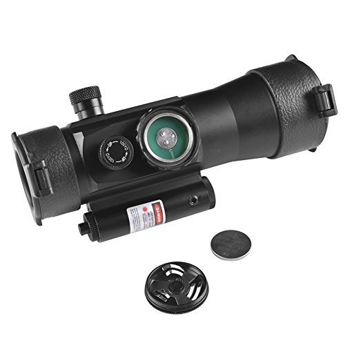 Beileshi 2x42 Green & Red Dot Scope Reticle Scope with Red Laser