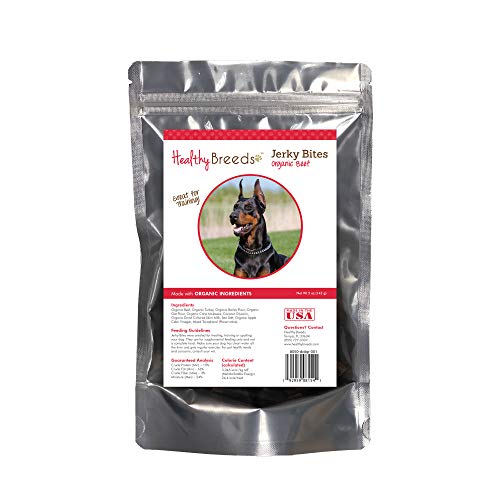 Healthy Breeds Doberman Pinscher Jerky Bites Beef Recipe Dog Treats 5 oz