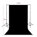 MVPower 5x10ft/1.6x3m Black Photography Backdrop Background Screen Photo Studio Non Woven Fabric Cloth